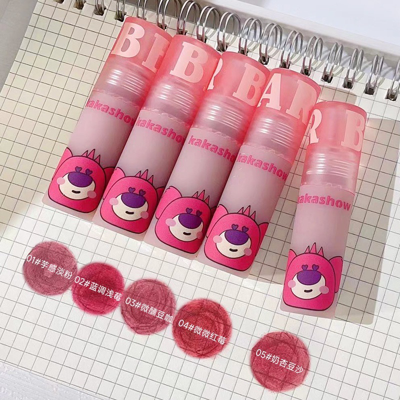 KAKASHOW Lip Cream Lotso Bear Velvet Lipstik Lip Clay Lipstick