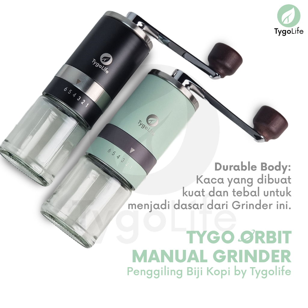 HAND COFFEE GRINDER MANUAL BURR TYGO ORBIT / PENGGILING BIJI KOPI BY TYGOLIFE