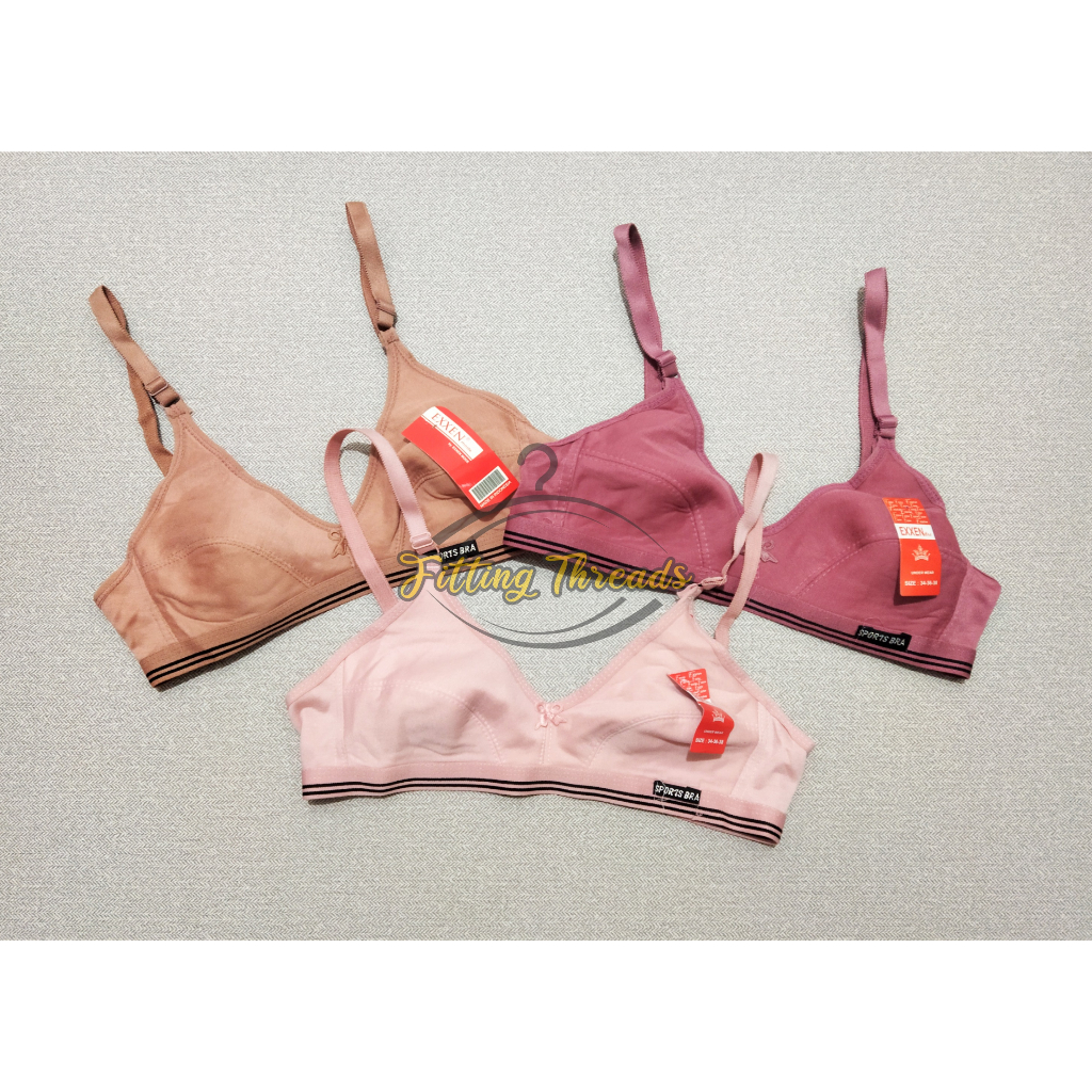 BH Sport Bra Pakaian Dalam Wanita Dewasa Remaja Busa Tipis Tanpa Kawat Exxen