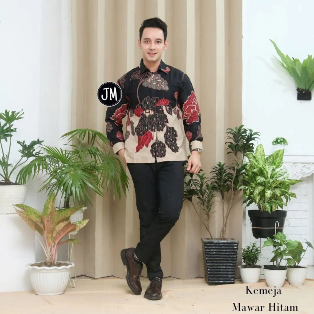 Atasan Batik Pria Kemeja Batik Pria Lengan Panjang Batik Couple Tunik Kemeja Hem Blus Batik Terlengkap Seragam BATIK KAMPUS 2023