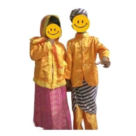 Baju Adat Basofi Cak Guk Paud/TK/SD Sidoarjo Surabaya Jawa Timur Beskap/Kartini/kebaya