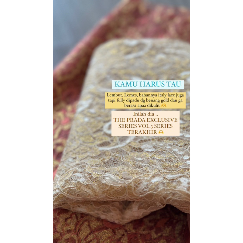 THE PRADA italy original lace series VOL.3