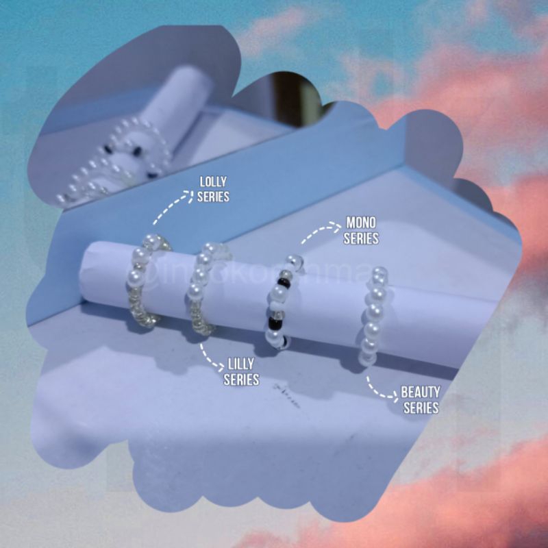 cincin mutiara | gelang mutiara | set cincin+gelang mutiara