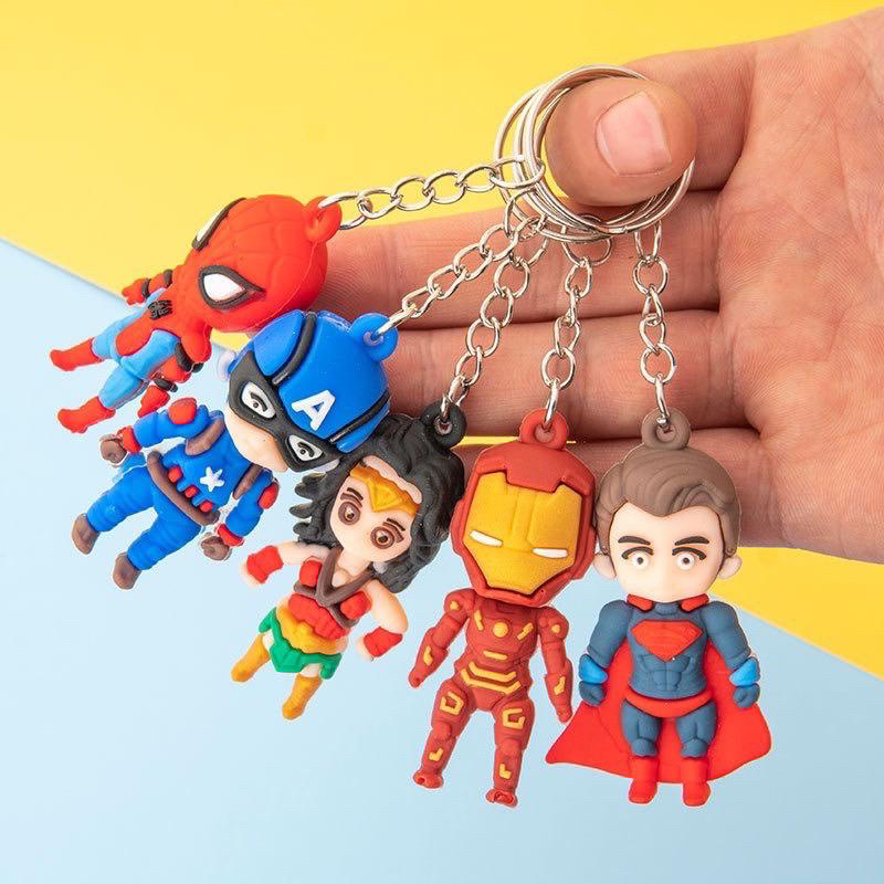 GANTUNGAN KUNCI KARTUN MARVEL GANTUNGAN KUNCI AVENGERS GANTUNGAN KUNCI SUPERHERO LUCU UNIK