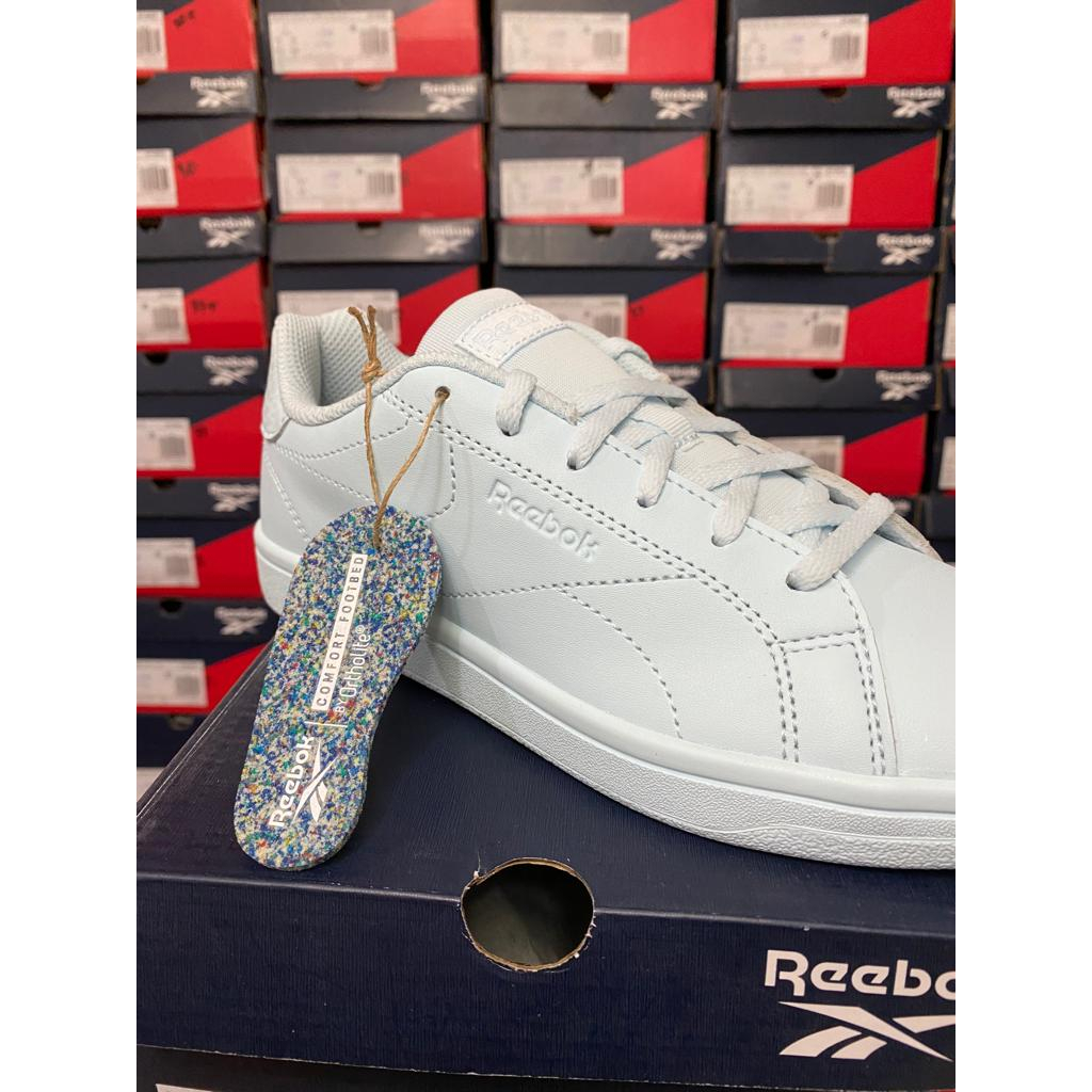 Reebok Royal Complete Cln White Glass Blue GY8894 Women's Shoes Original Sepatu Tennis