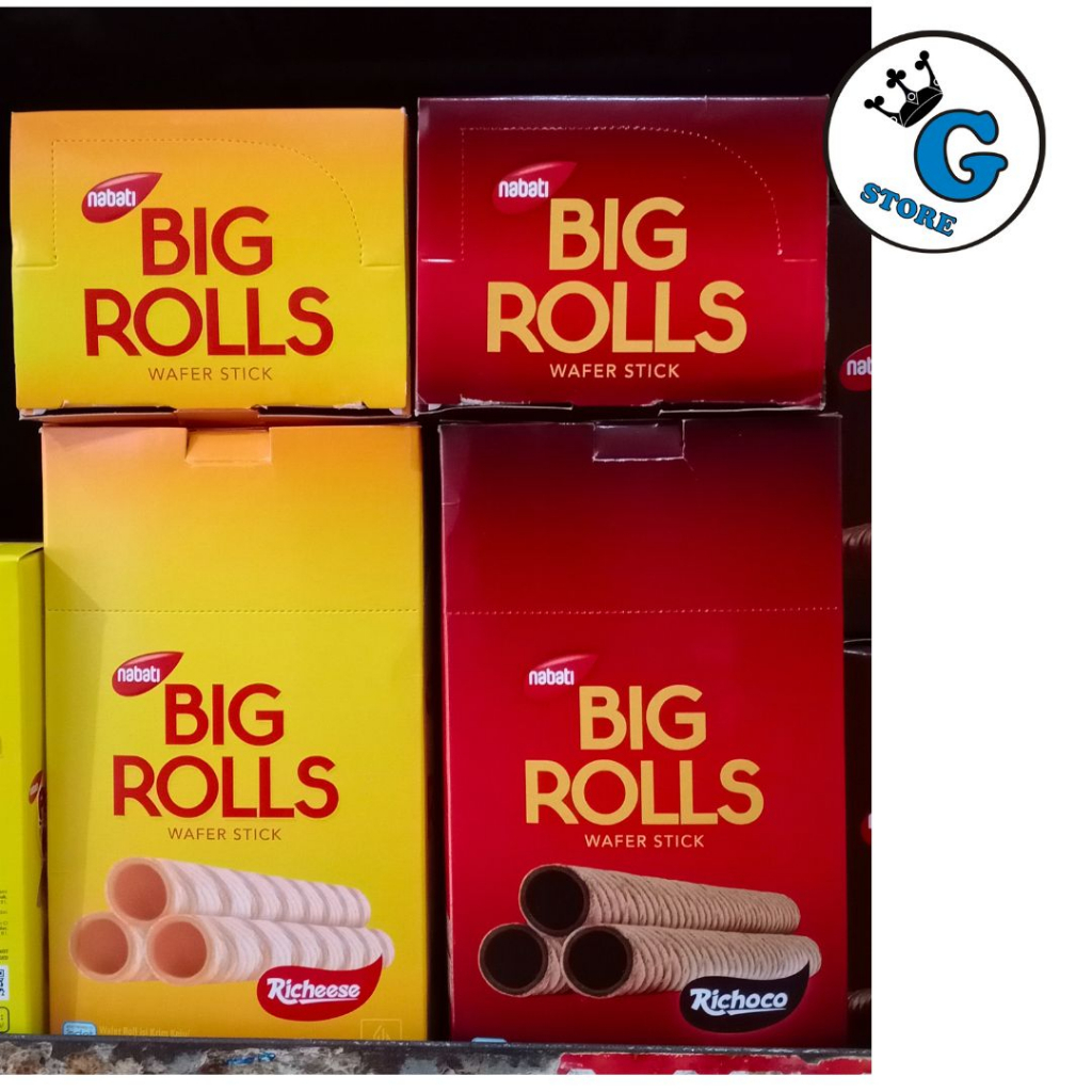 

NABATI BIG ROLL 18GR / 1 PAK / BIG ROLLS KEJU COKLAT