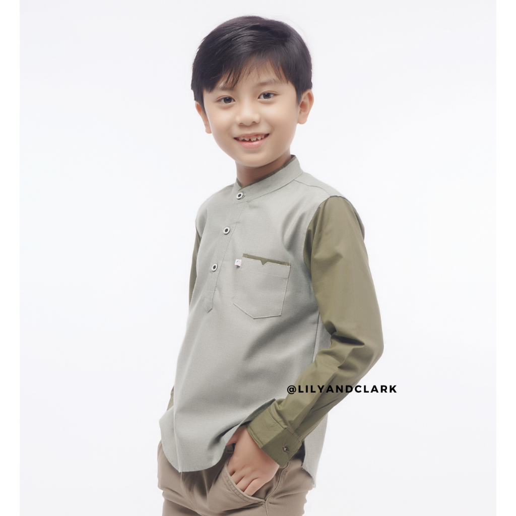 Lily And Clark Kemeja Panjang Anak Laki Laki Premium dan Stylish KKP12
