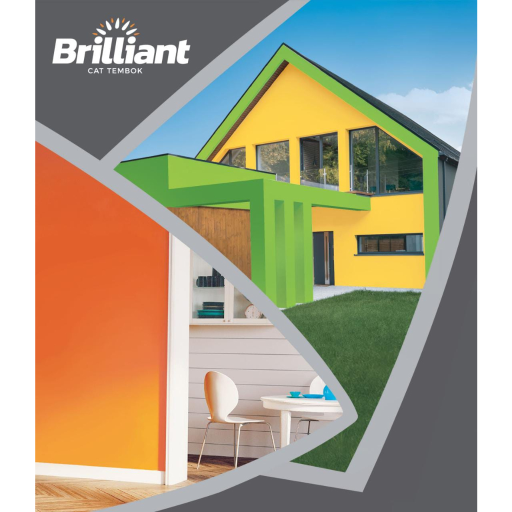 Brilliant Cat Tembok Interior Tembok Rumah Isi 5kg - 834 Teardrop