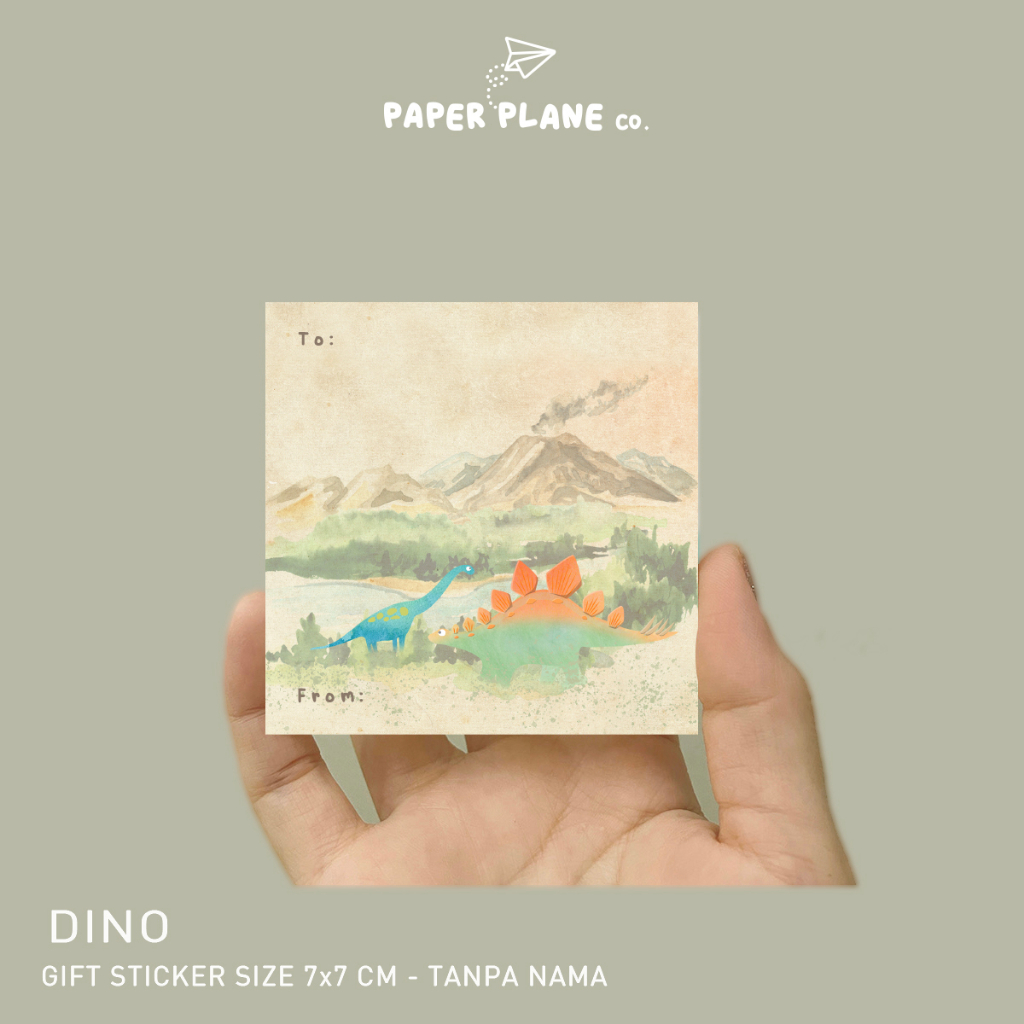 

Sticker Ucapan Tema "Dino" 40 pcs Sticker Message