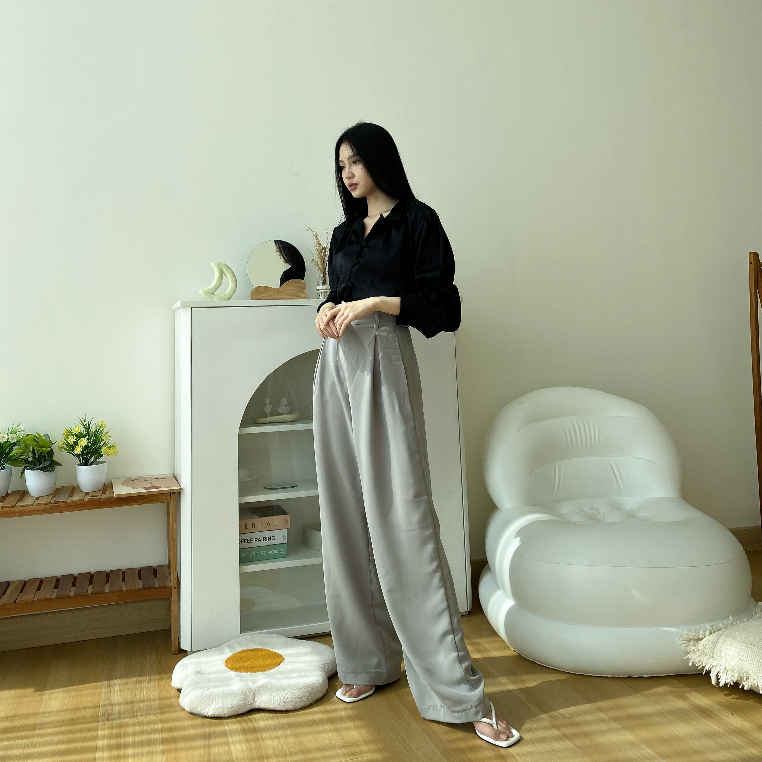 Velcro Pants - Celana Panjang Wanita Korea - Casual / Formal Pants