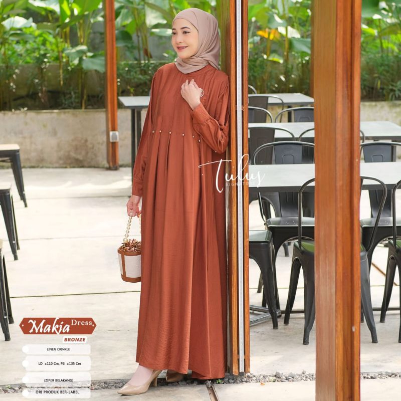 Makia casual Dress | Dress maxy | Dress Kondangan