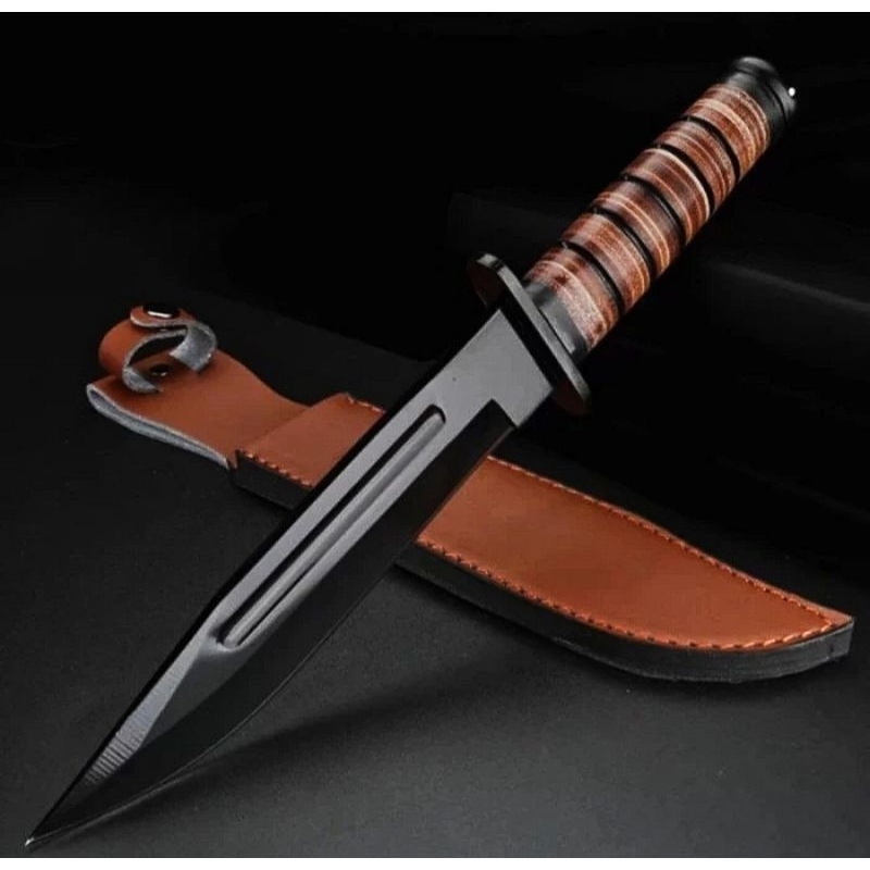 Pisau outdoor camping pisau survival tahan karat ka-bar kabar usmc