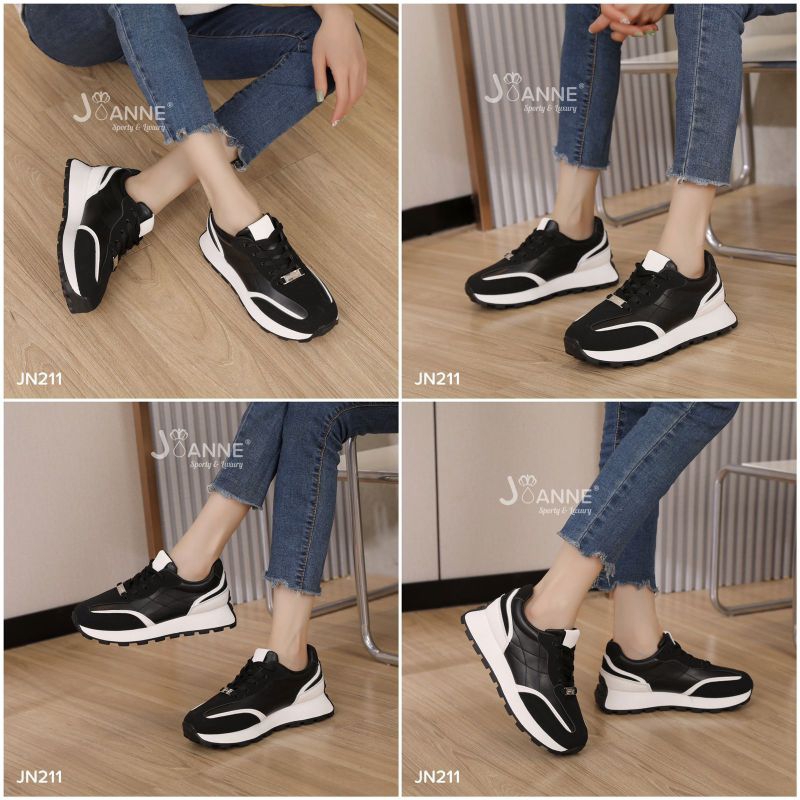 JOANNE Leather Sport Sneakers Shoes #JN211 ORIGINAL
