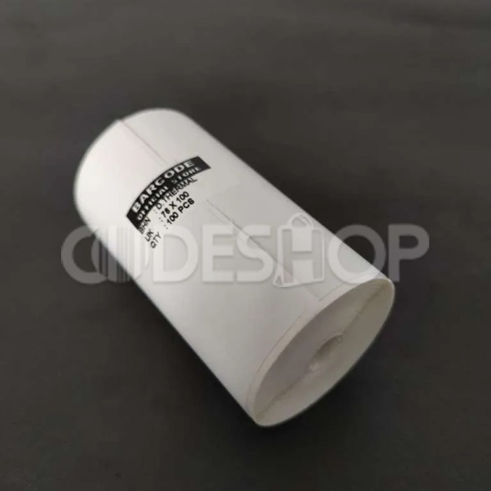 Codeshop Stiker Label Barcode 76x100 mm Thermal 1 Line isi 100 Pcs