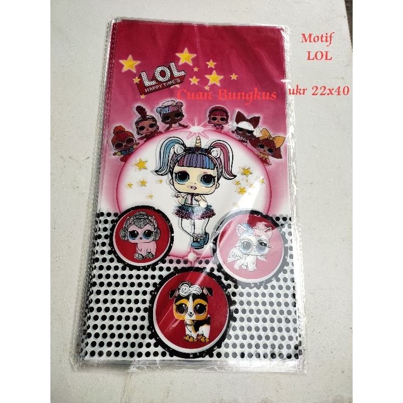 

Plastik Snack Ulang Tahun (ultah) / Plastik Karakter / Plastik OPP LOL10 pcs Party Bag Ultah