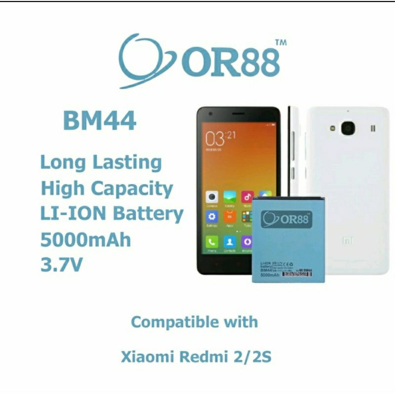 Baterai ORIENS Double Power 2 IC XIAOMI REDMI 2S/BM-44