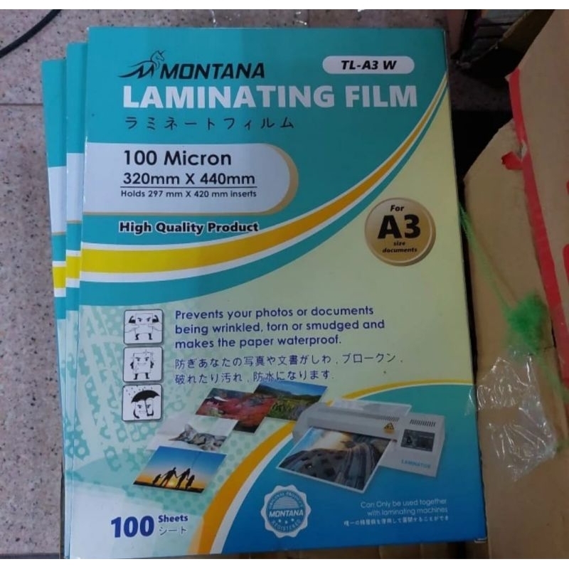 

plastik laminating A3 harga per 10 lembar