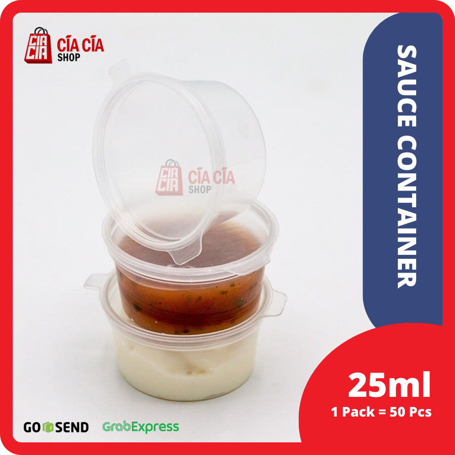 Cup Saos Sambal Plastik Cup Sambel Sauce Tempat Saos Sambal Kecap 25ml