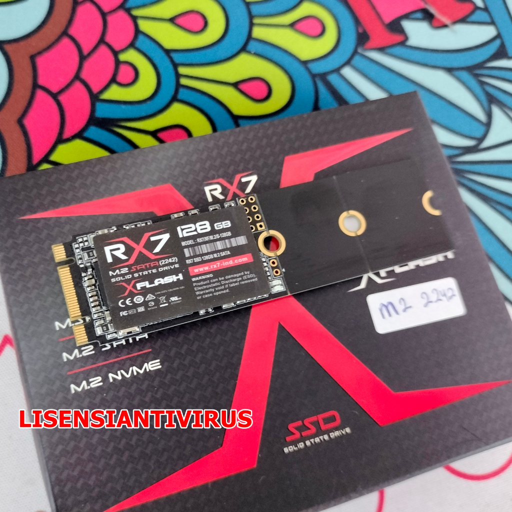 SSD RX7 M2 SATA 2242 SSD M.2 SATA SSD M2 2242 128GB RX7 RESMI
