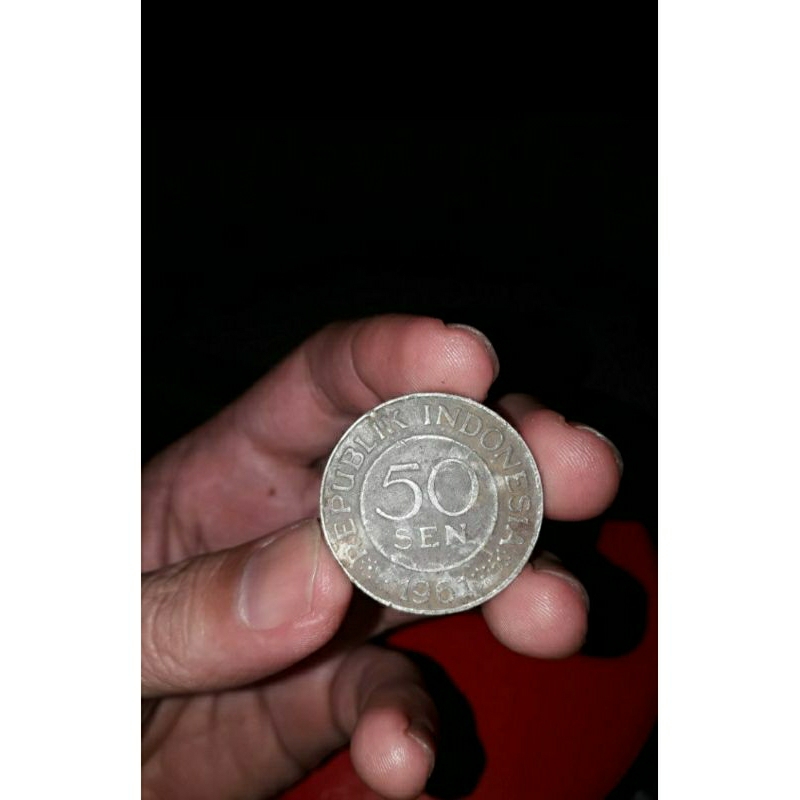 uang koin 50sen tahun 1961