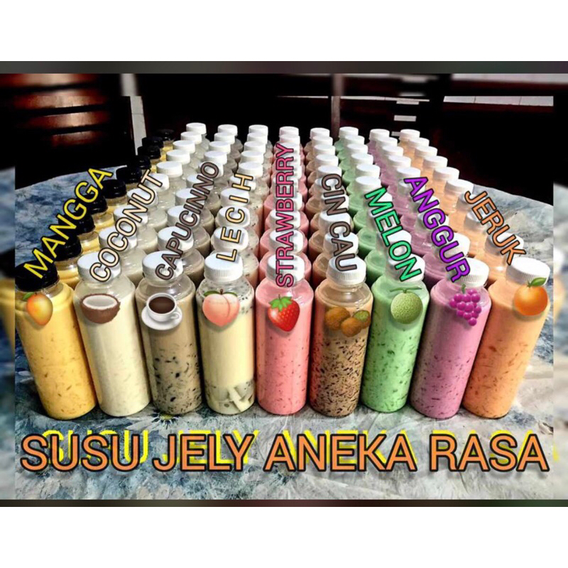 

susu jelly aneka rasa per 12 botol
