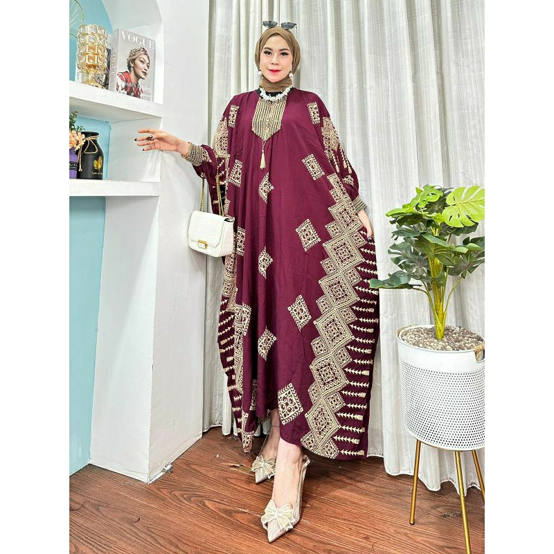DASTER GAMIS KAFTAN BATIK ASLI PEKALONGAN