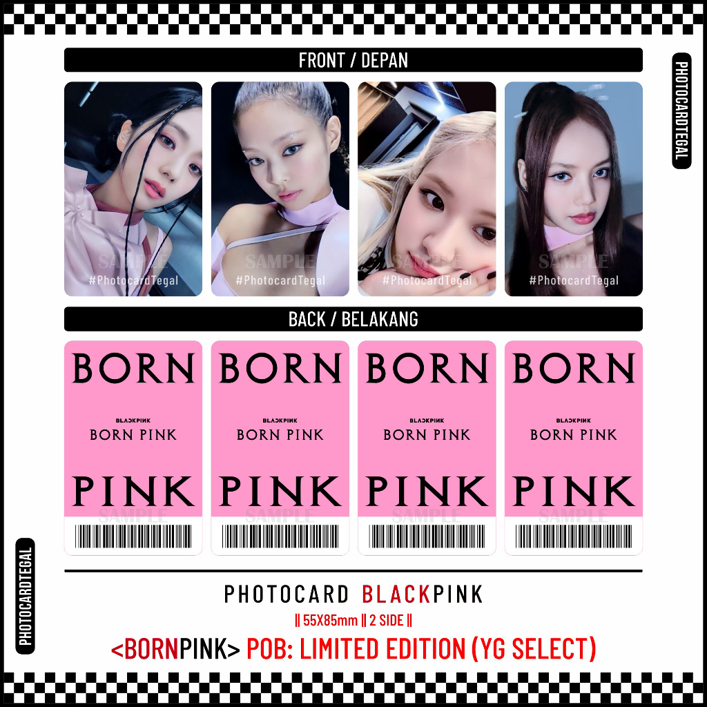 [READY] PHOTOCARD BLACKPINK (BORN PINK | PINK VENOM | SHUT DOWN) POB, Benefit, Deco Kit (Jisoo, Jenn
