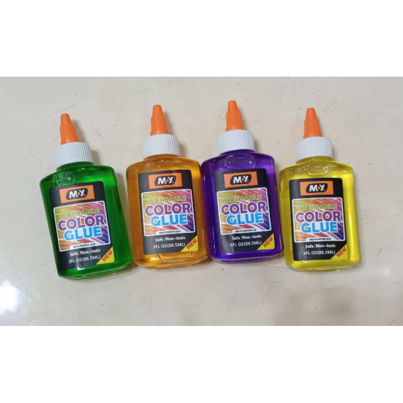 Washable color glue lem cair warna