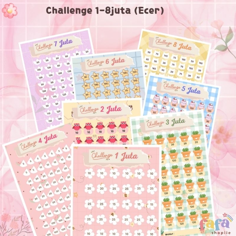 

(ECER) Tabungan variasi 1-8juta / A6