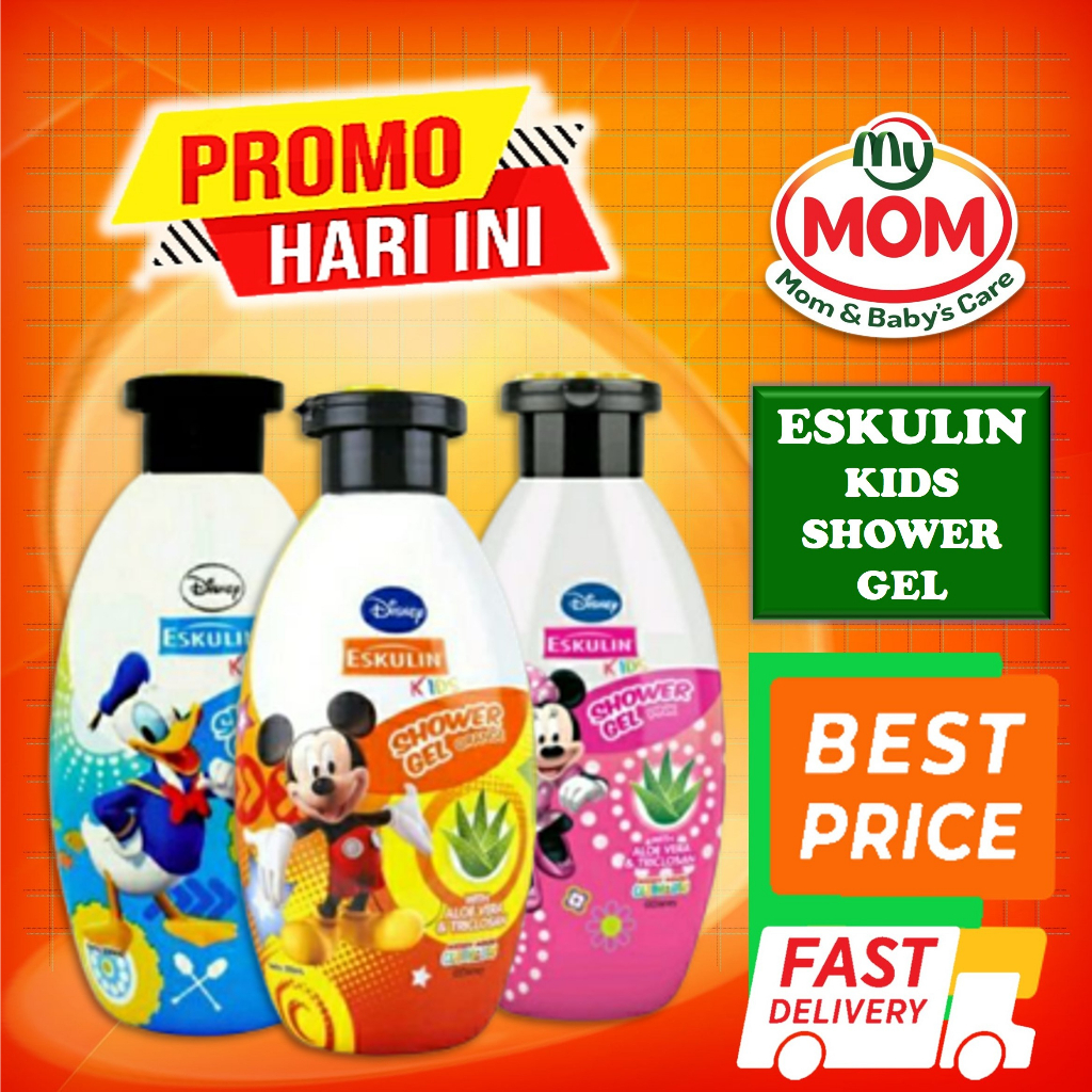 [BPOM] Eskulin Kids Shower Gel Disney 250ml / Sabun Mandi Anak / Kino / MY MOM