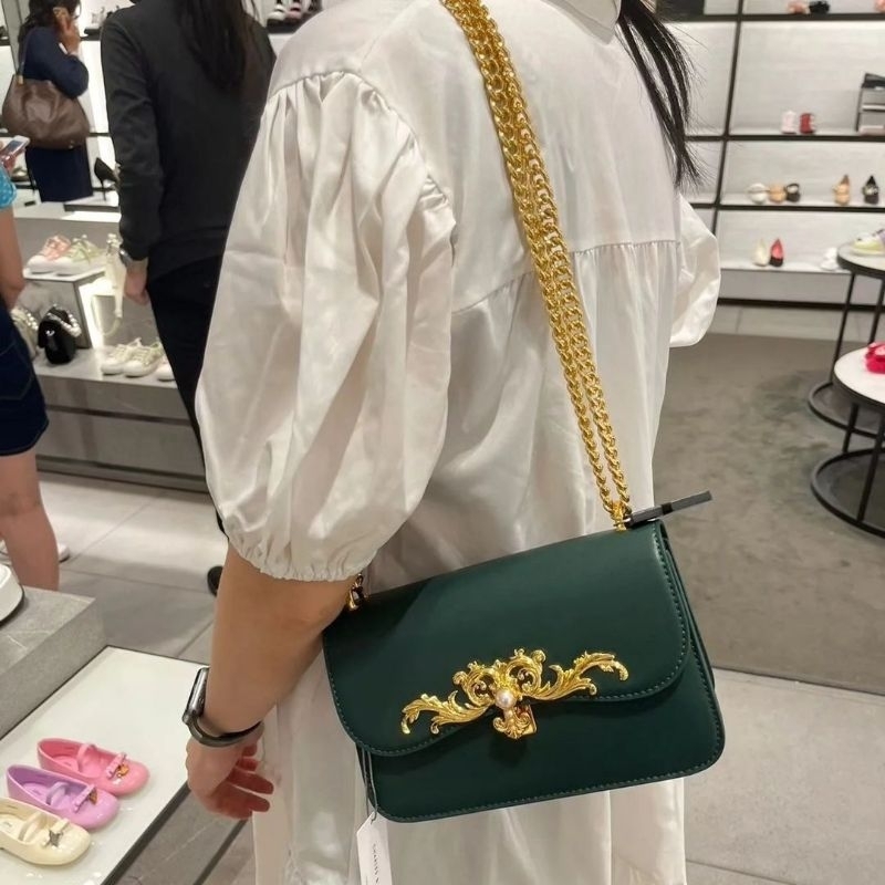 CK Merial Metallic Accent Crossbody Bag