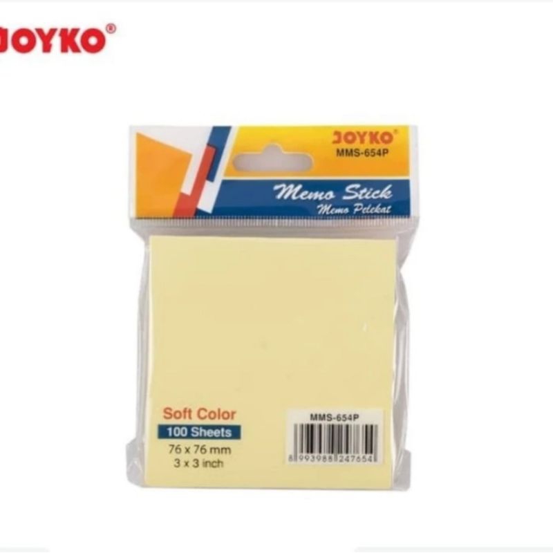 

memo stick kertas memo tempel sticky note Joyko mms-654p soft color