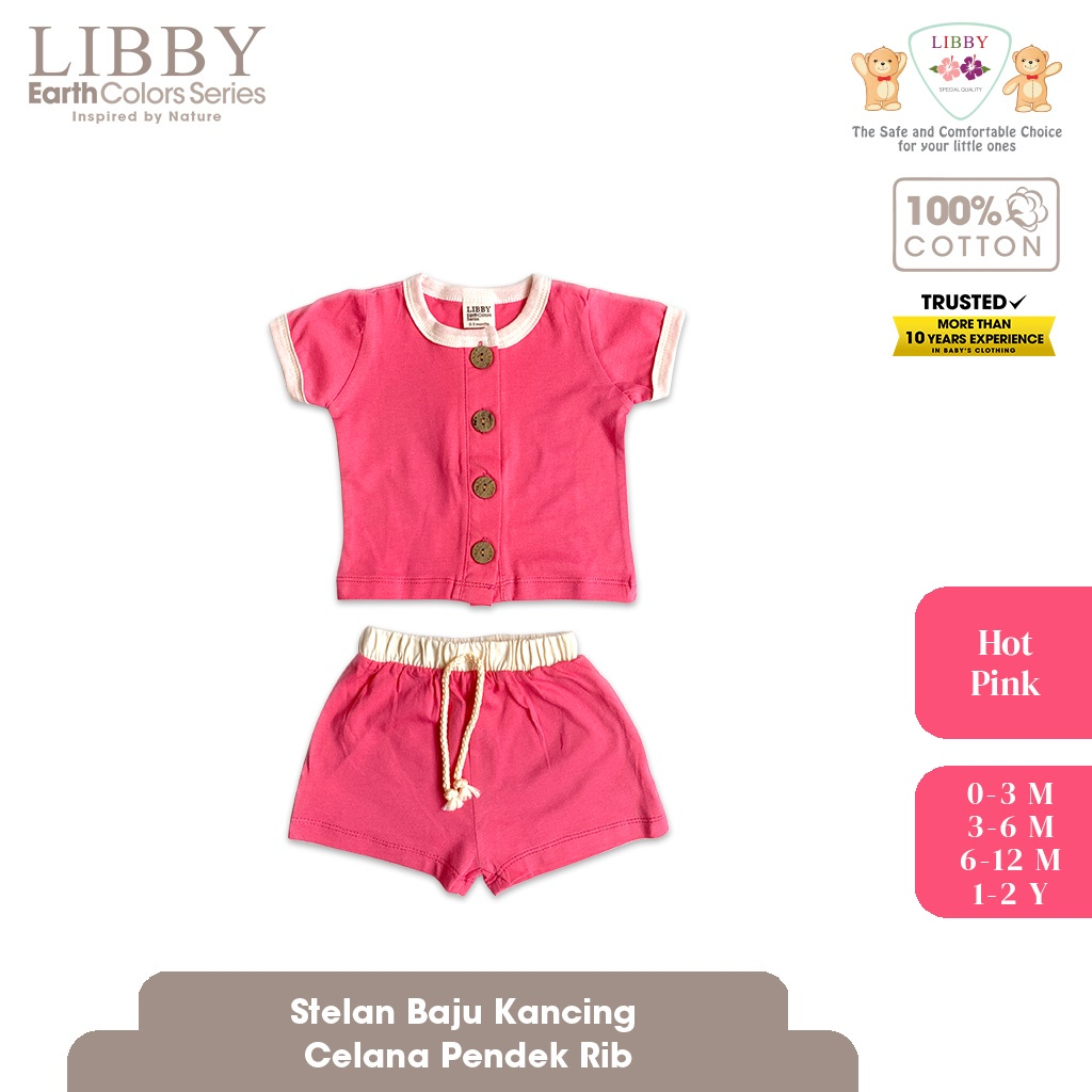 Libby Earth Rocco Set Setelan Pendek Celana Pendek Baju Set Anak