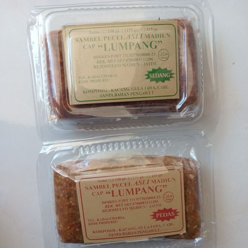 sambel pecel asli madiun cap lumpang