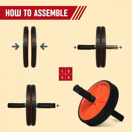 Gym V2 Roller Gym AB Wheel Sport - Alat Gym Fitness Roller