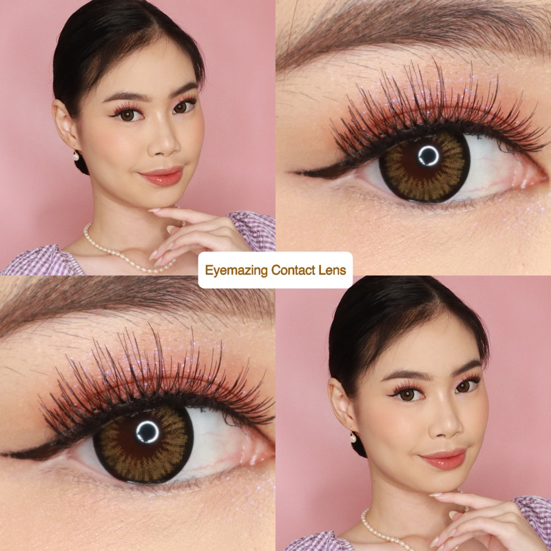 EYEMAZING Softlens - Cake Choco / Coklat Normal Minus Beda Minus