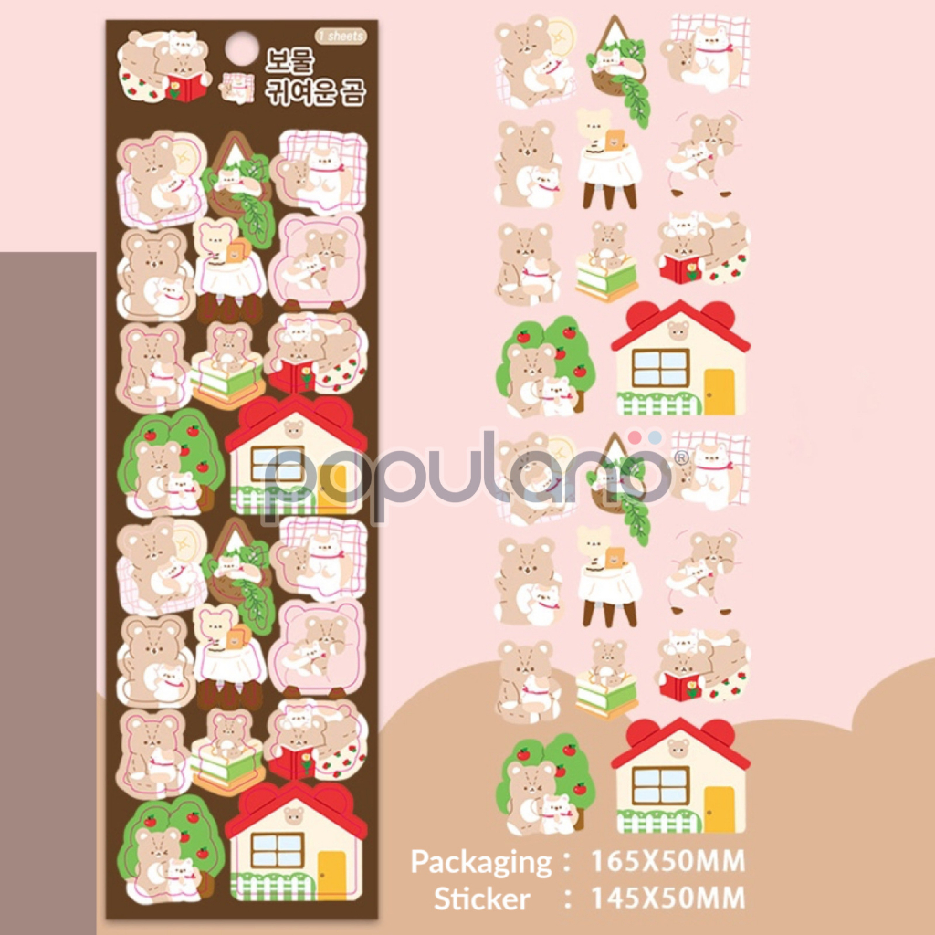 Sticker Lucu Jurnal Diary Dekorasi Stiker Cute Flowertree Aesthetic