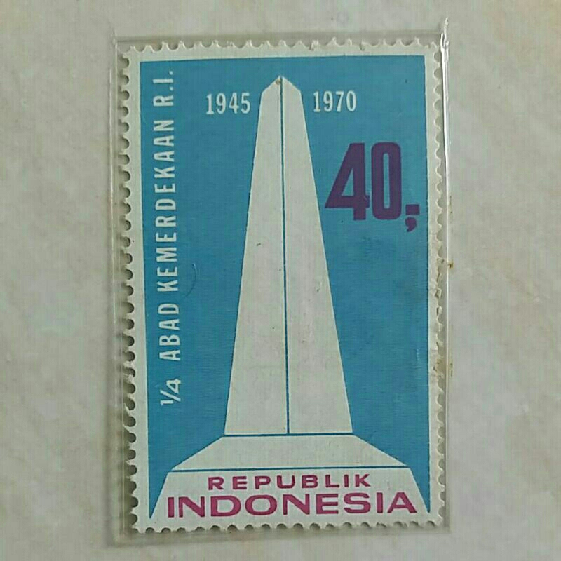 

(AD) Perangko Indonesia 1970 25 Tahun Merdeka Single Set Mint