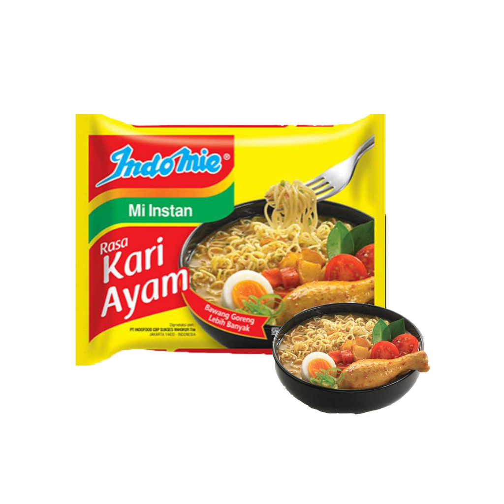 INDOMIE RASA KARI AYAM 72g / MIE INSTAN