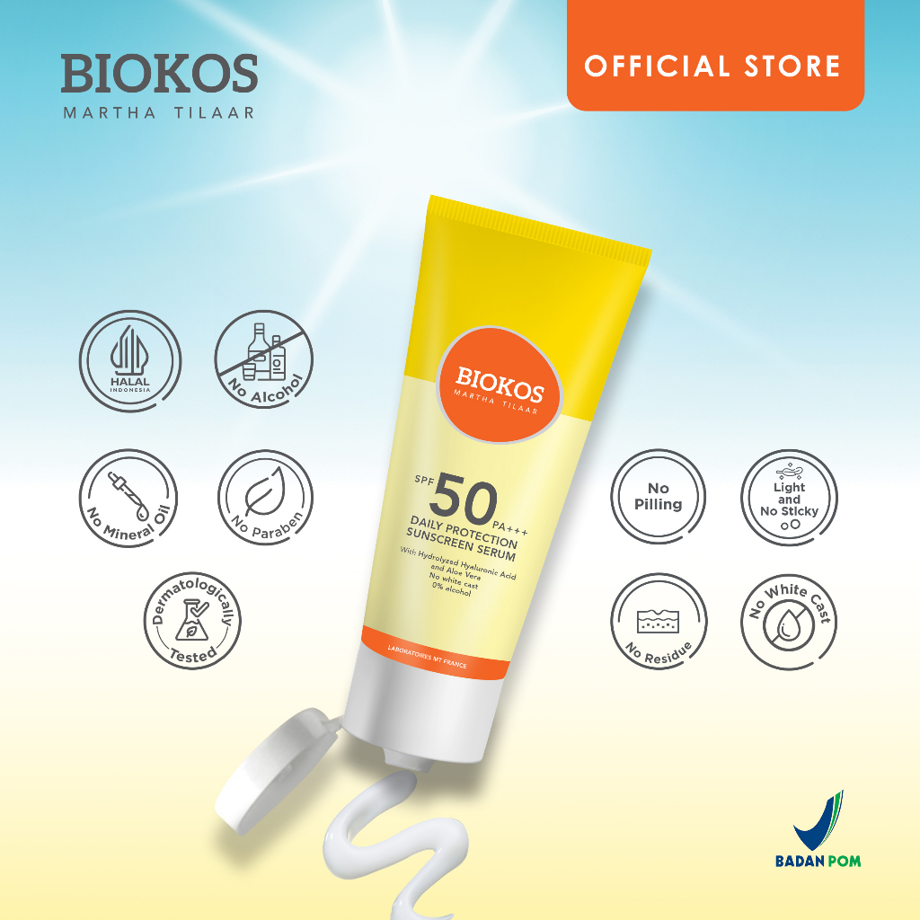 Biokos Daily Protection Sunscreen Serum SPF50 PA+++ 30gr