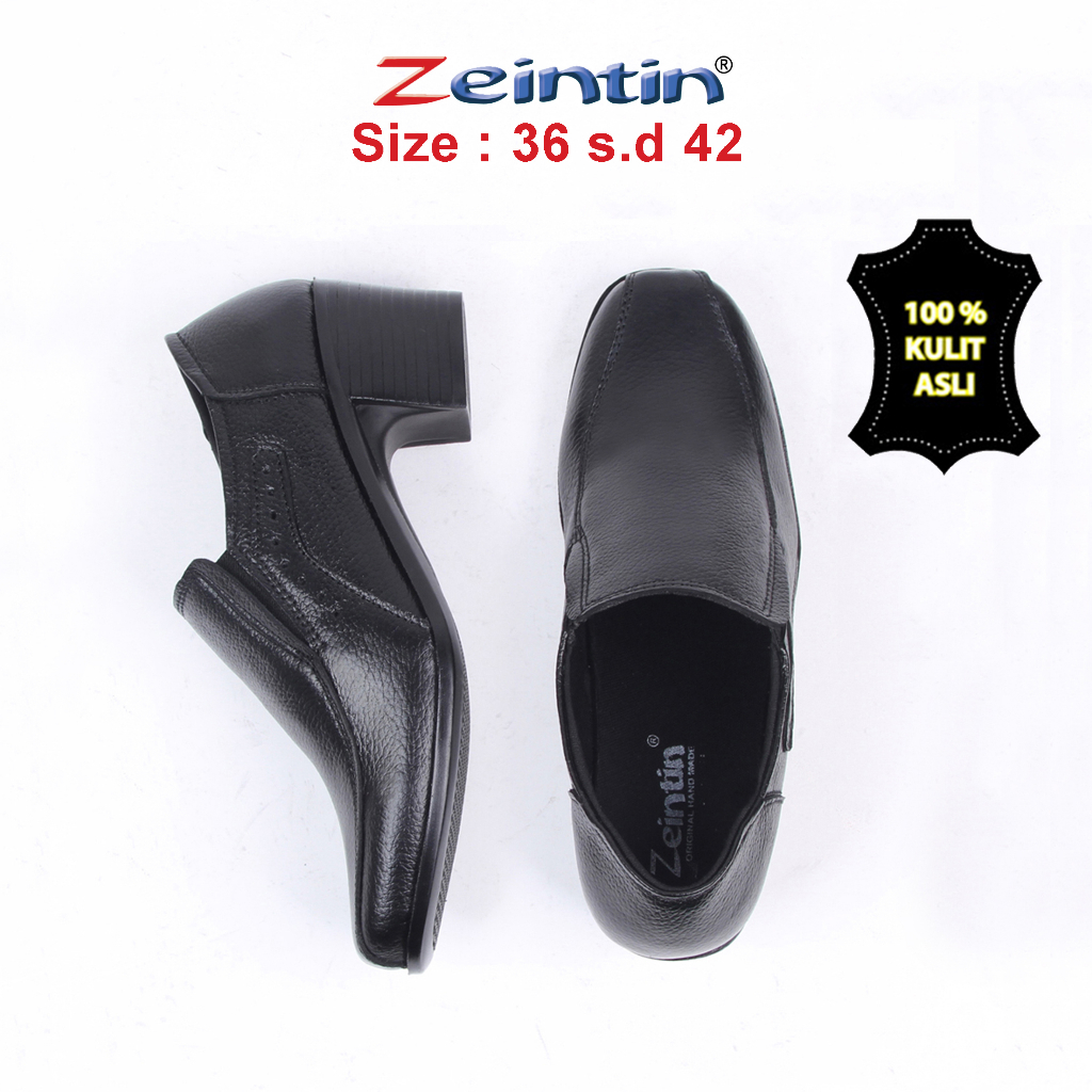 Zeintin - Sepatu Pantofel Wanita Bahan Kulit Asli Sepatu Pantofel Wanita Fashion Wanita Terbaru Original Zeintin BJ