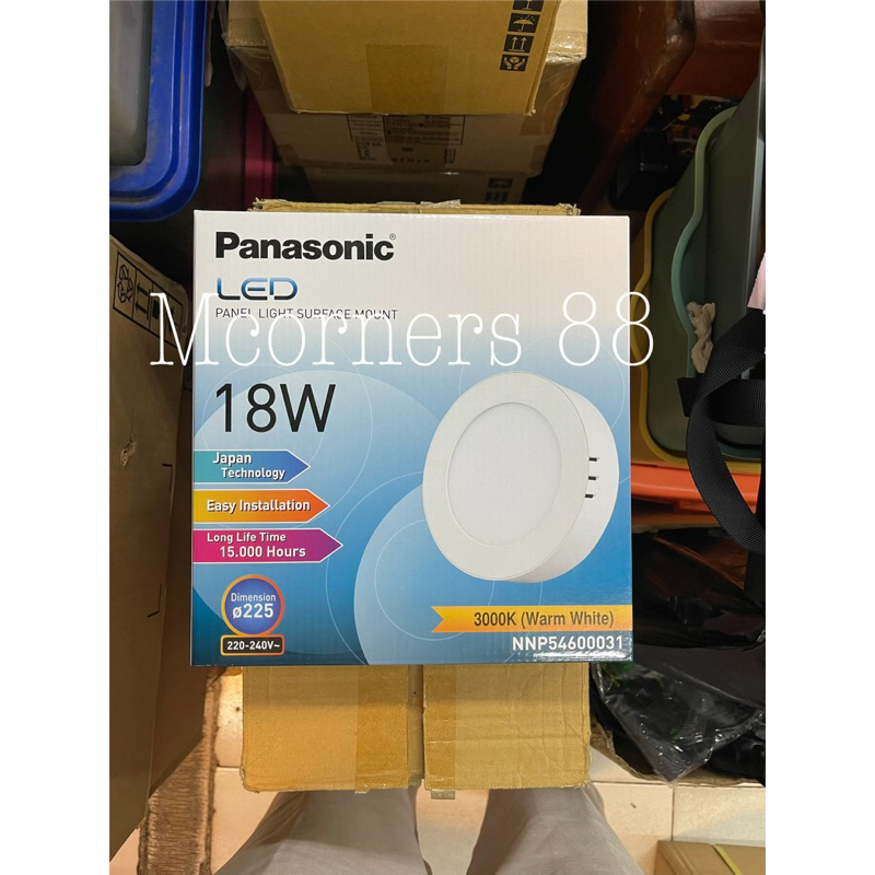 Panasonic Neo Downlight Outbow 18 Watt Putih / Kuning Model Tempel