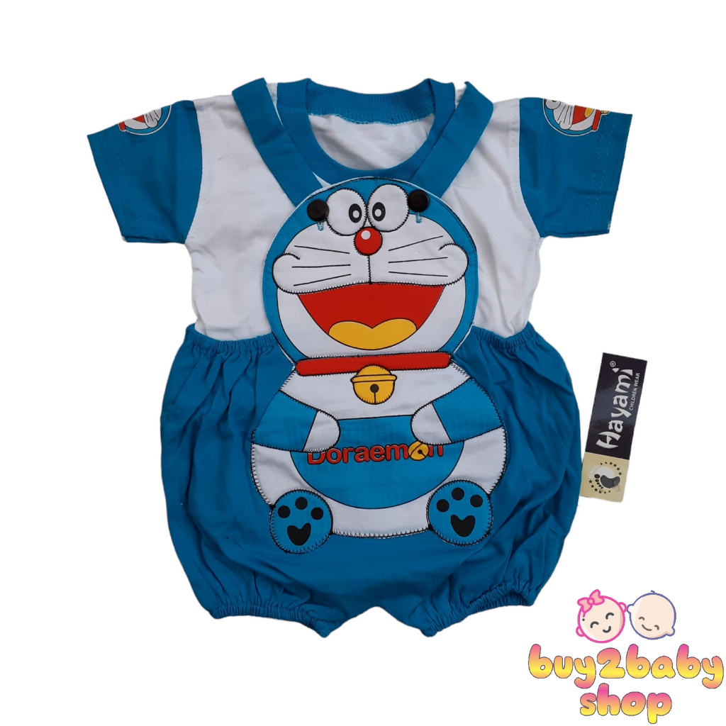 Baju bayi baju kodok bayi overall jumper set bayi Karakter HAYAMI 3-6 Bulan 1 PCS