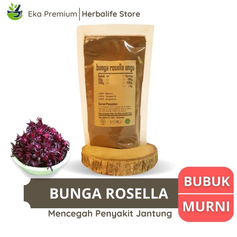 

BUNGA ROSELLA UNGU BUBUK Kembang Rosela Kering Ramuan Rempah Teh Herbal Murni Jamu Minuman Tradisional