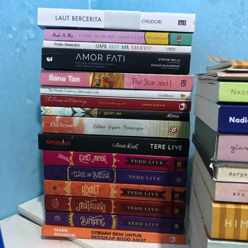 

(SISA YANG ADA DI VARIASI) PRELOVED NOVEL/BUKU MURAH