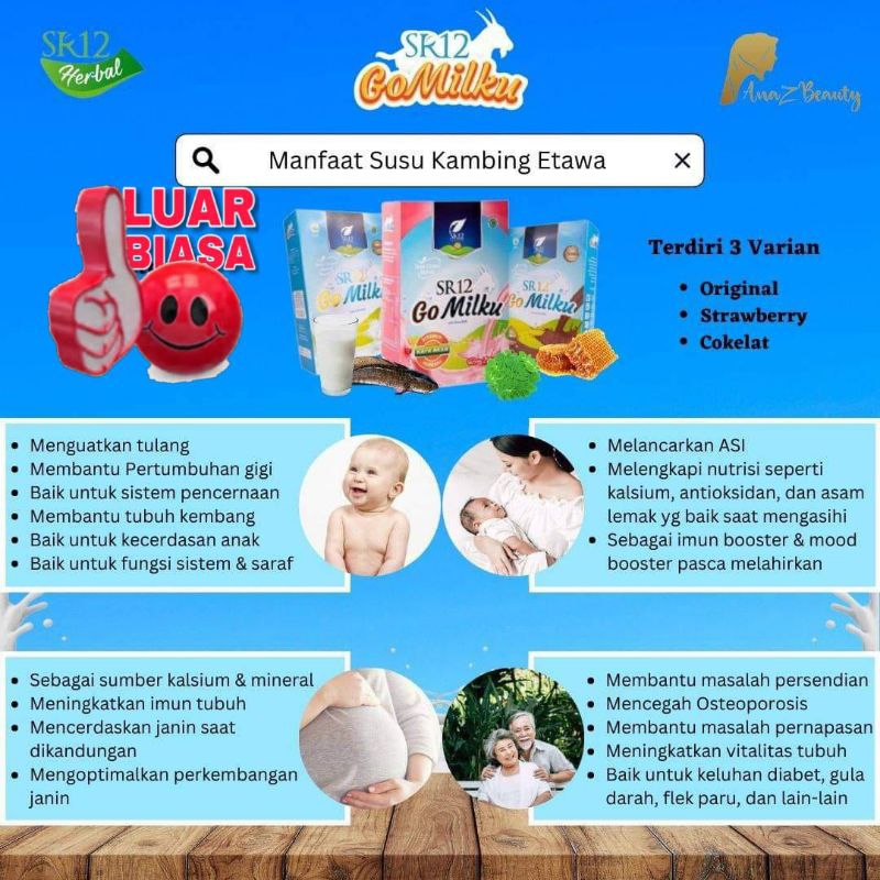 

GO MILKU SR12 // Susu Kambing Etawa Kualitas Premium Susu Bubuk // BPOM