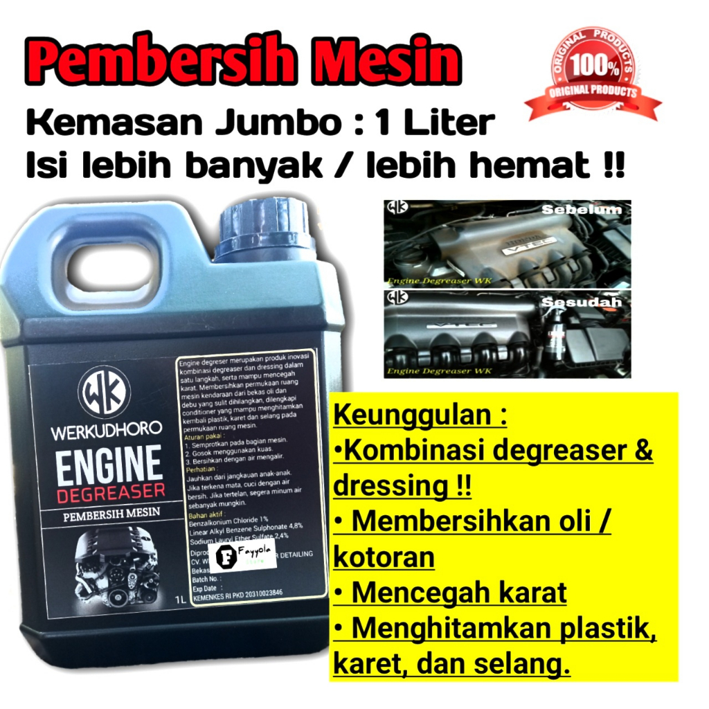 Engine Degreaser 1 liter / Pembersih mesin mobil