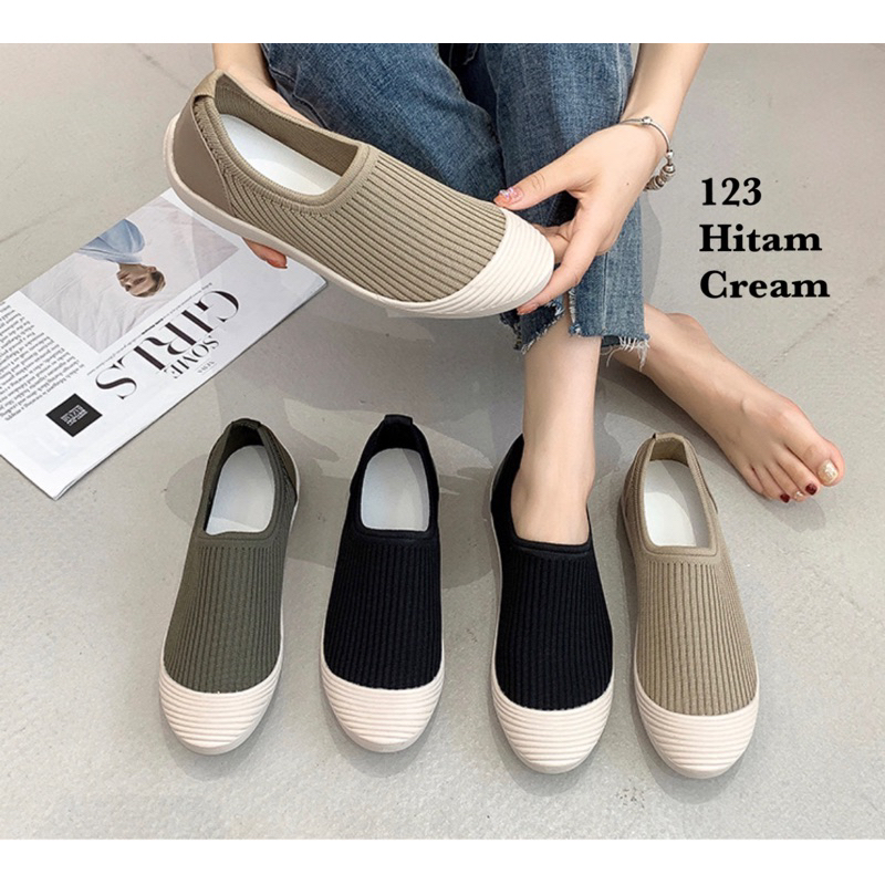 SEPATU SLIP ON ELASTIS 123