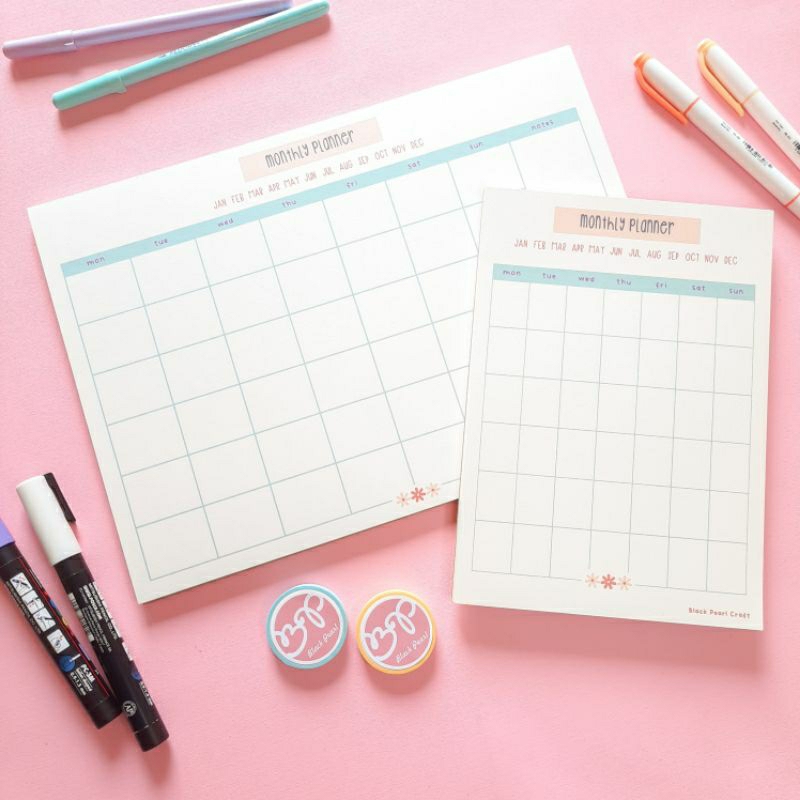

Monthly Planner Notepad A4/A5 Bookpaper 90 gsm
