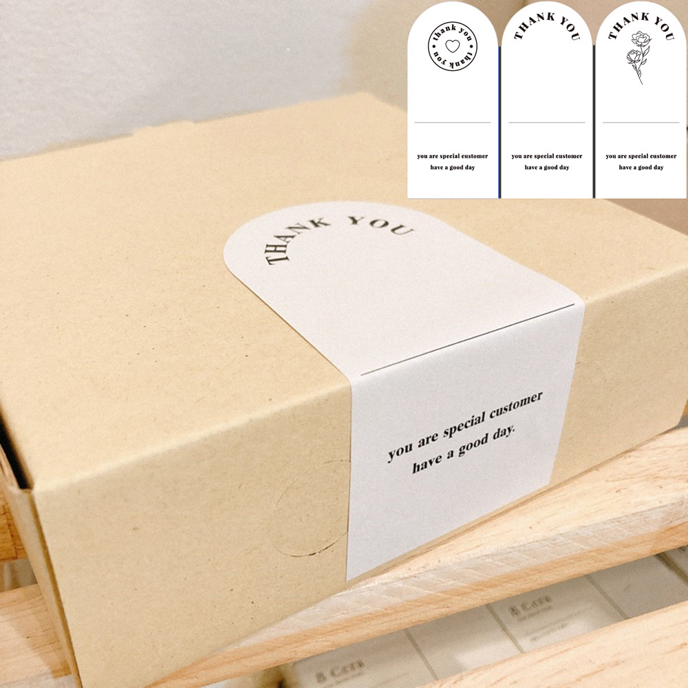 Thank You Sticker Stiker Seal Terimakasih Online Shop Packaging Packing Kardus Box